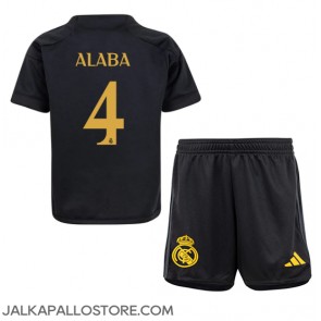Real Madrid David Alaba #4 Kolmaspaita Lapsille 2023-24 Lyhythihainen (+ shortsit)